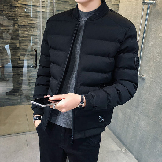 Chaqueta Acolchada con Cuello de Pie para Hombre - Estilo Béisbol - Image 6