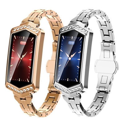 Pulsera Inteligente con Pantalla a Color - Monitor de Frecuencia Cardíaca, Pasos y Ciclo Menstrual
