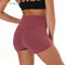 Shorts Deportivos Mujer Cintura Alta Control Abdominal Nylon Suave