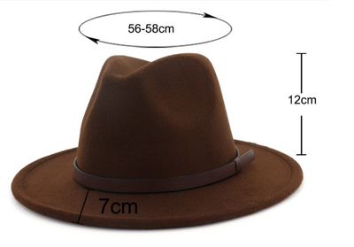 Sombrero de Lana Jazz Unisex - Estilo Clásico para Parejas