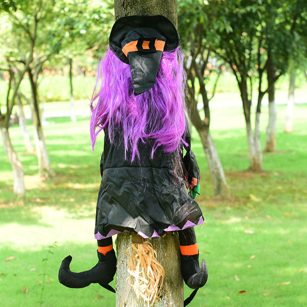 Decoración de Árbol Embrujado con Brujas y Fantasmas para Halloween