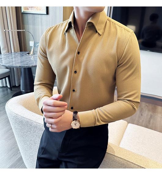 Camisa Térmica Textura Waffle Cuello V Manga Larga - Image 16