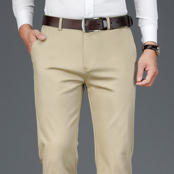 Pantalones Rectos Cómodos para Hombre Maduro