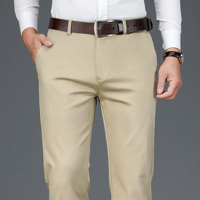 Pantalones Rectos Cómodos para Hombre Maduro