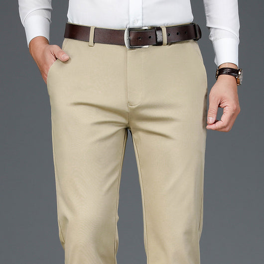 Pantalones Rectos Cómodos para Hombre Maduro