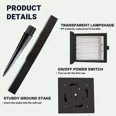 Lámpara Solar de Jardín con Enchufe - Iluminación Automática - Image 14
