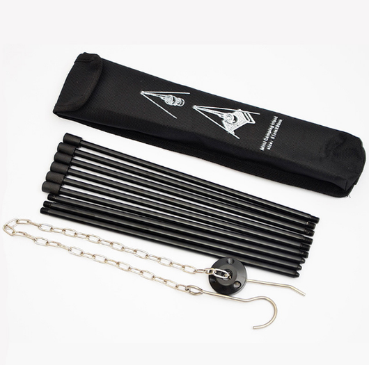 Trípode de Aluminio para Camping - Soporte Colgante de Ollas para Fogata - Image 10