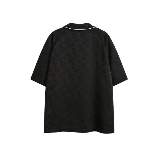 Camisa Casual de Rayas Negras para Hombre con Cuello Solapa - Image 10