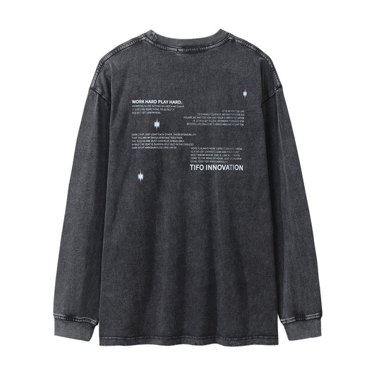 Camiseta Manga Larga con Estampado Abstracto - Image 12