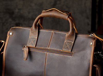 Bolso de Cuero para Hombre Estilo Cartero con Personalidad - Image 17