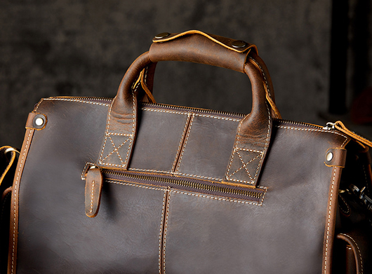 Bolso de Cuero para Hombre Estilo Cartero con Personalidad - Image 17