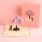 Handmade 3D Laser Cut Sakura Lovers Invitation Card