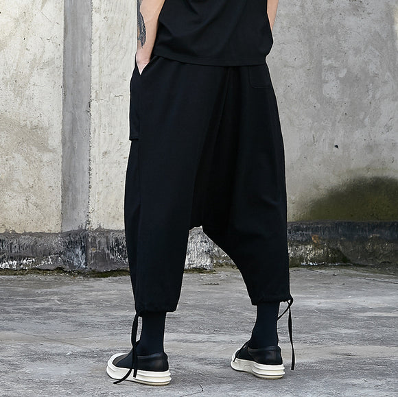 Pantalones Harem con Cordón Ajustable