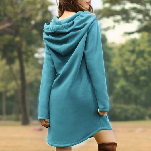 Vestido Sudadera con Capucha y Bolsillos - Image 5