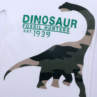 Camiseta Infantil Manga Larga Camuflaje Dinosaurio - Image 7