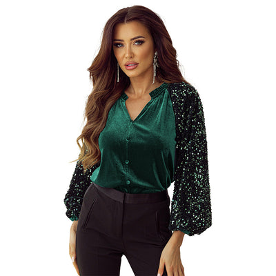 Camisa de Manga Larga Clásica para Mujer - Colores Sólidos Otoño - Image 8