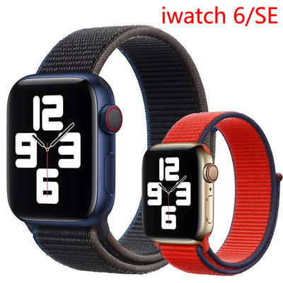 Correa de Reloj Nylon Trenzada Bicolor con Velcro - Image 2