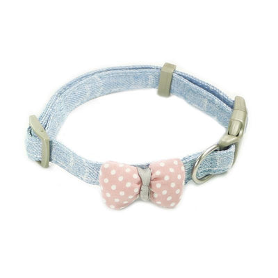 Collar para Gato con Lunares y Moño de Algodón - Image 2