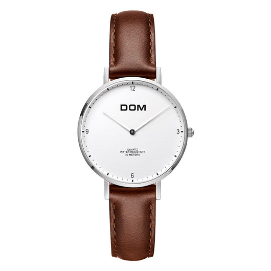 Reloj de Pareja Minimalista Acero Inoxidable Ultadelgado Resistente al Agua - Image 9