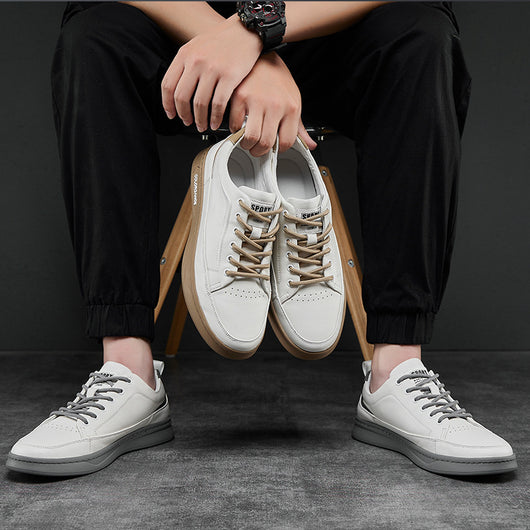Zapatos de Cuero Europeos para Hombre Verano Transpirables Sección Fina - Image 3