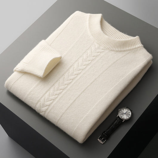 Suéter de Cachemira con Cuello Medio para Hombre - Image 9