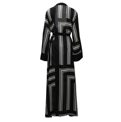 Cardigan Robe Holgado con Encaje Estilo Musulmán para Mujer - Image 19