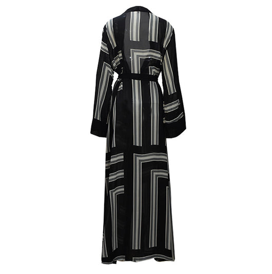 Cardigan Robe Holgado con Encaje Estilo Musulmán para Mujer - Image 19