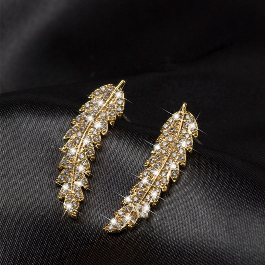 Aretes de Circonita con Baño de Oro y Plata - Estilo Coreano Elegante - Image 5