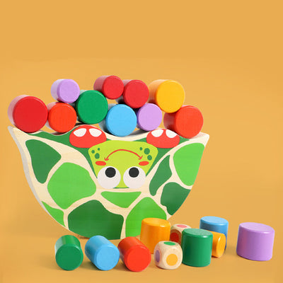 Juguete de Tortuga de Madera para Equilibrio - Image 3