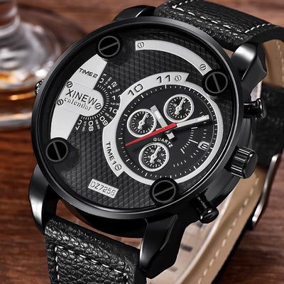 Reloj de Pulsera para Hombre con Calendario y Correa de Cuero Premium - Image 5