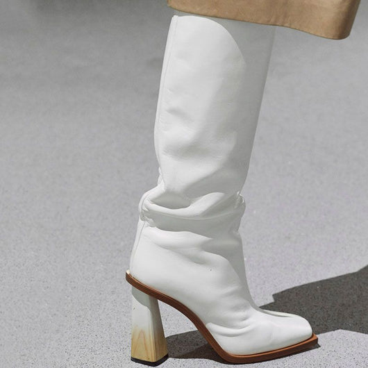 Botas Mitad de Caña con Tacón Cuadrado Grueso - Image 6
