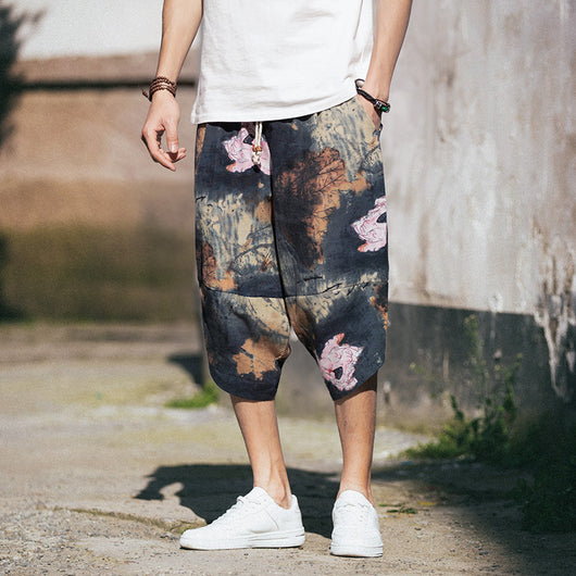 Pantalones Cropped Retro Holgados Talla Grande - Image 16