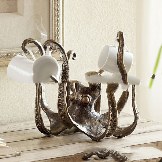 Soporte para Tazas Pulpo Decorativo - Estatua de Resina Grande para Escritorio y Hogar - Image 2