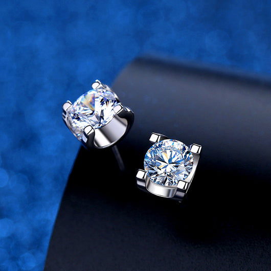 Aretes de Diamante Moissanita con Cabeza de Toro Elegante y Minimalista - Image 4