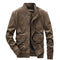 Chaqueta de Gamuza Terciopelada Slim Fit para Hombre