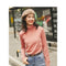 Camiseta Básica de Cuello Alto para Mujer
