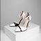 Zapatos de tacón alto puntiagudo con escote bajo para mujer