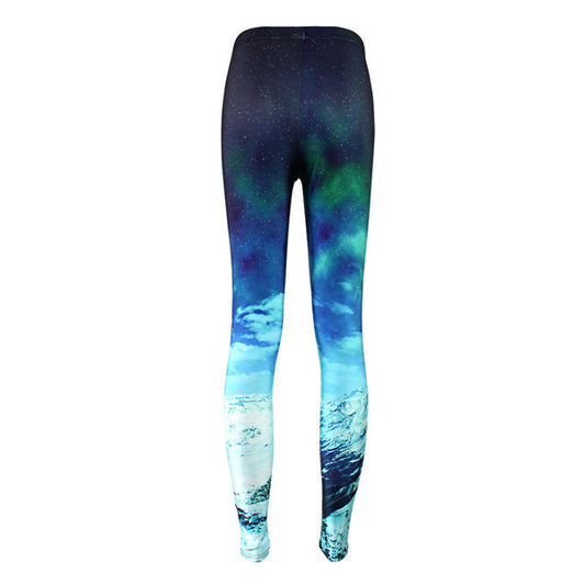 Leggings Deportivos Térmicos con Estampa Hielo y Nieve