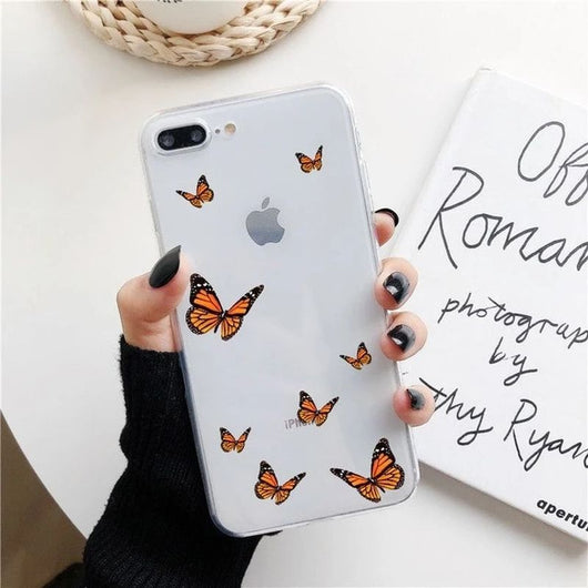 Funda Transparente Mariposa de Silicona Suave para Teléfono - Image 13