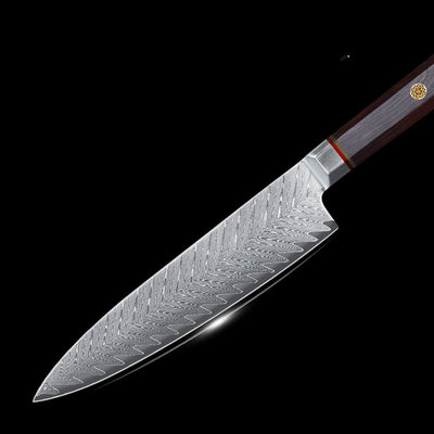 Cuchillo de Cocina con Mango Octagonal de Acero Damasco - Image 5