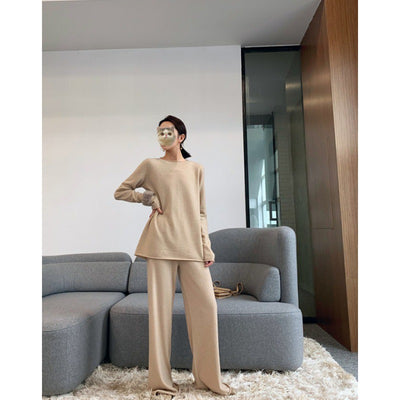 Conjunto de Punto: Suéter Tejido y Pantalón Ancho - Image 14