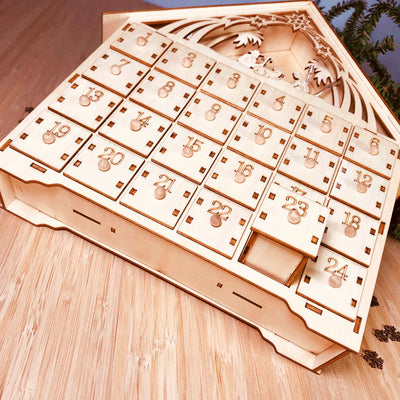 Calendario de Madera DIY - Caja de Regalo Navideña - Image 3