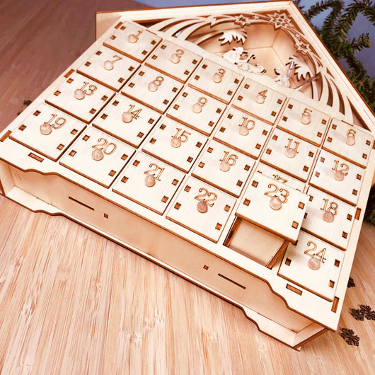 Calendario de Madera DIY - Caja de Regalo Navideña - Image 3