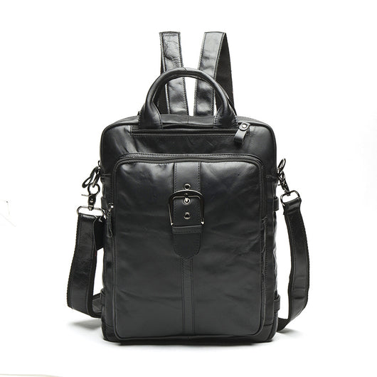 Mochila de Cuero Genuino para Hombre