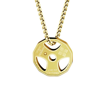 Dije Pesa de Fitness Hip Hop en Acero Titanio - Collar Deportivo Urbano - Image 7
