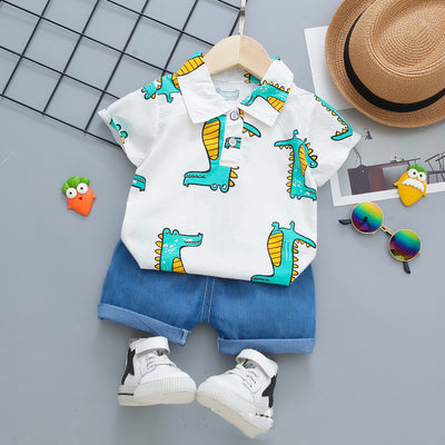 Camisa de Cuadros con Cuello Mao para Niño - Perfecta para el Verano - Image 24