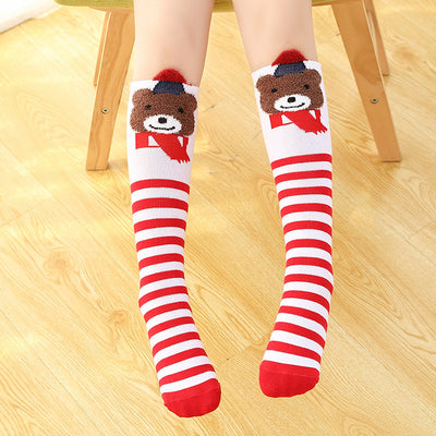 Calcetines hasta la rodilla con diseño estéreo para niños - Image 8