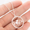 Pet Dog Footprints Paw Necklace Necklaces Bull terrier Rose Go ld