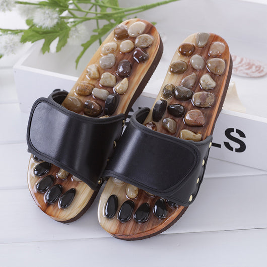 Pantuflas de Masaje Acupuntural para Pies con Piedras Terapéuticas - Image 7