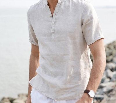 Camiseta de Algodón Puro para Hombre